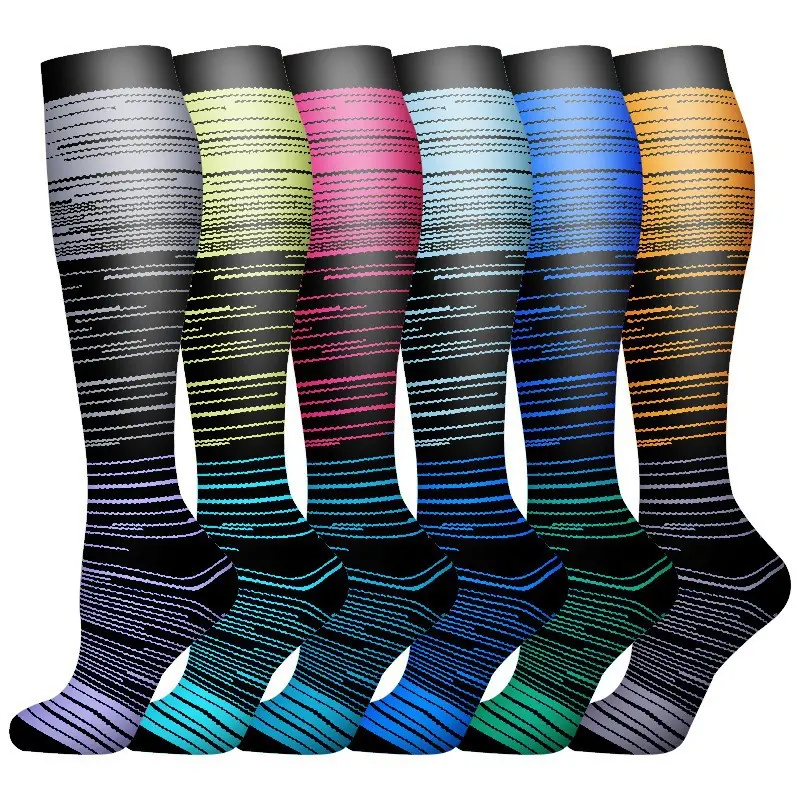 Gradient Stripe Compression Socks compression socks sample