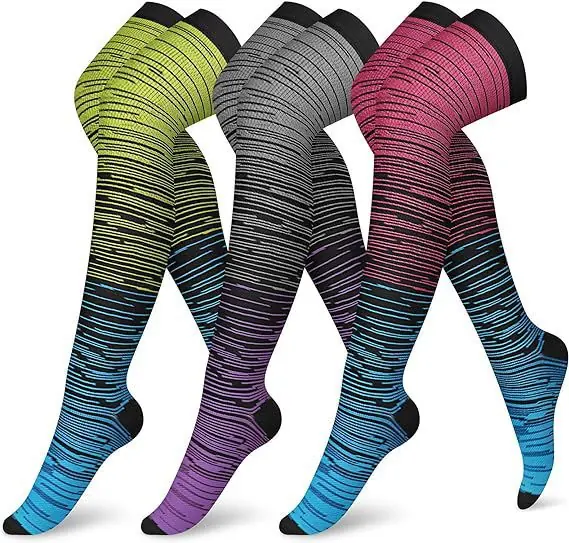 Gradient Thigh High Compression Stockings compression socks sample